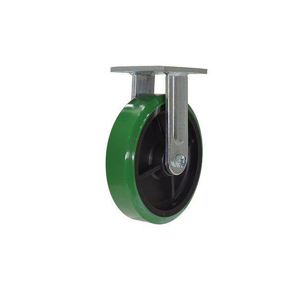 Caster, 8 X 2 High-Tech Non-Marking Polyurethane, Rigid
