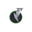 Caster, 8 X 2 High-Tech Non-Marking Polyurethane, Swiv W/Brk