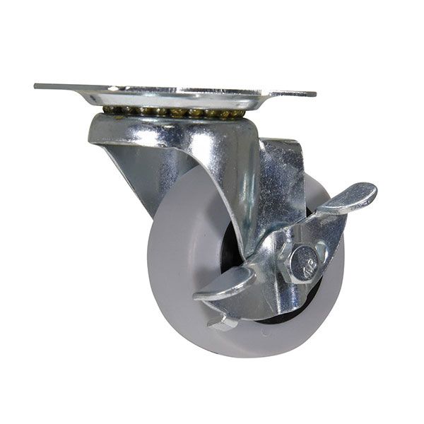 Caster, 2X4/5 Tpr, Swivel W/Brake