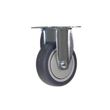 Caster, 4X1-1/4 Tpr, Rigid, P/N: CST-B28-4X1TPR-R Caster, 4X1-1/4 Tpr, Rigid
