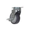 Caster, 4X1-1/4 Tpr, Swivel W/Brake