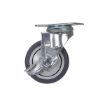 Caster, 4X1-1/4 Tpr, Swivel W/Brake
