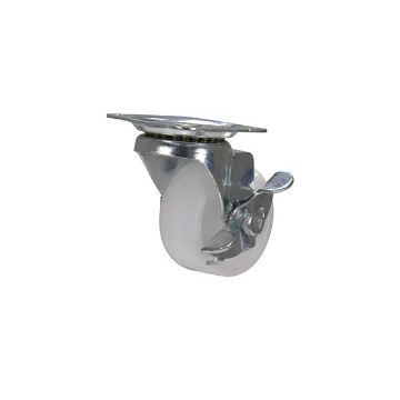 Caster, 2X13/16 Poly, Swivel W/Brake, P/N: CST-B23-2X1PP-SWB Caster, 2X13/16 Poly, Swivel W/Brake