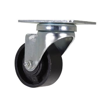 Caster, 3 X 1-1/4 Cast Iron, Rigid, P/N: CST-C02-3X1CI-R Caster, 3 X 1-1/4 Cast Iron, Rigid