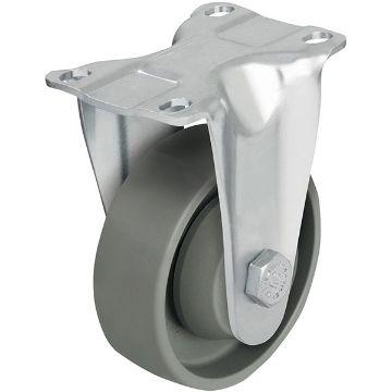Caster, 4X1-7/16 Nylon, Rigid, P/N: CST-AL-4X1NY-R Caster, 4X1-7/16 Nylon, Rigid