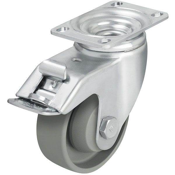 Caster, 4X1-7/16 Nylon,Swivel W/Total Brake