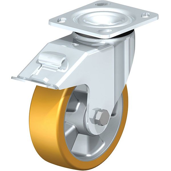 Caster, 6X2 Poly, Swivel W/Total Brake