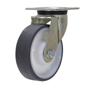 Caster, 6X1-3/4 Poly, Swivel, P/N: CST-ALEH-6X2TPU-S Caster, 6X1-3/4 Poly, Swivel