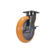 Caster, 8 X 2 Sirius Pu, Swivel W/Brake