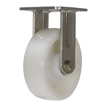 Caster, 6X2 Nylon/Stainless Steel, Rigid, P/N: CST-BSS-6X2NY-R Caster, 6X2 Nylon/Stainless Steel, Rigid