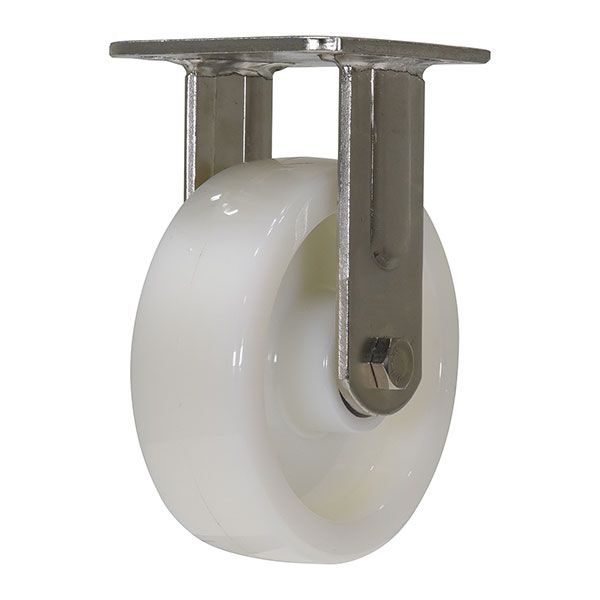 Caster, 6X2 Nylon/Stainless Steel, Rigid