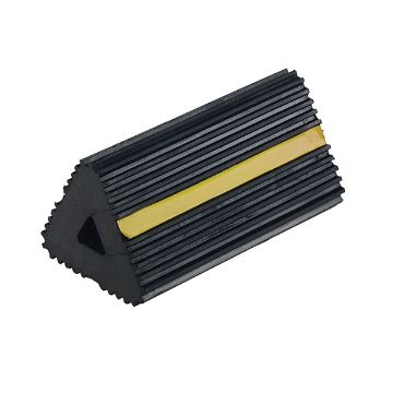 Extruded Rubber Wheel Chock 6.5X12X5.75, P/N: EX-13 Extruded Rubber Wheel Chock 6.5X12X5.75