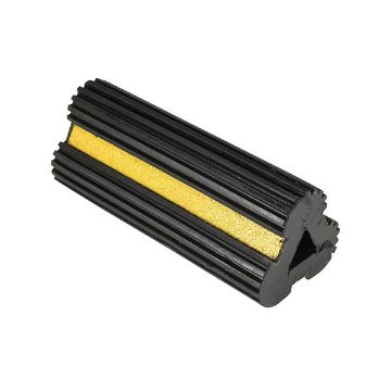 Extruded Rubber Wheel Chock 10 X 4.5 X 4, P/N: EX-4 Extruded Rubber Wheel Chock 10 X 4.5 X 4