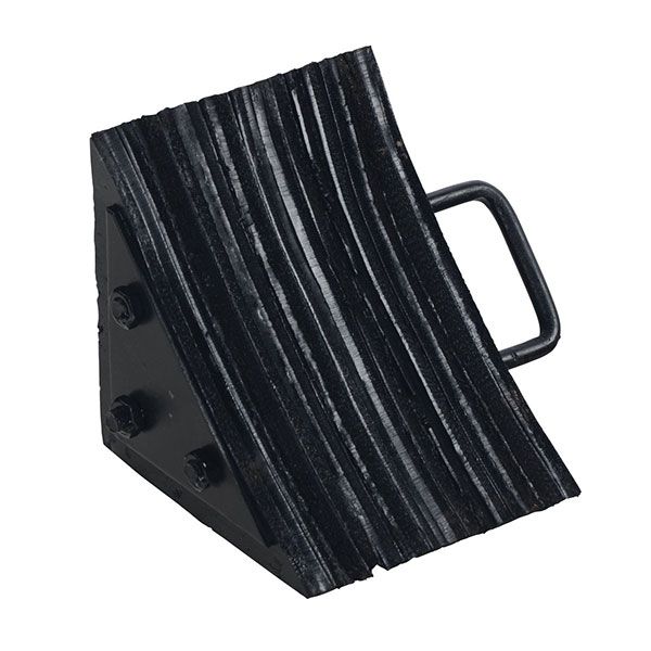 Rubber Wheel Chock Laminated - 8" H