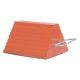 Orange Rubber Wheel Chock with Handle 8" H, P/N: ORWC-8-HDL Orange Rubber Wheel Chock with Handle 8" H