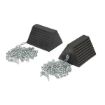 Molded Rubber Chock (2) chocks, (2) 15' chains)