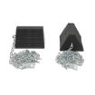 Molded Rubber Chock (2) chocks, (2) 15' chains)