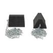 Molded Rubber Chock (2) chocks, (2) 15' chains)
