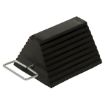 Rubber Wheel Chock with Handle - 8" H