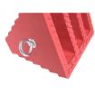 Rubber Wheel Chock with Eye Bolt 9 In. Red