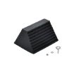 Rubber Wheel Chock with Serrated Bottom 8"