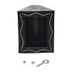 Rubber Wheel Chock with Serrated Bottom 8"