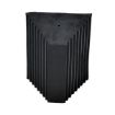 Rubber Wheel Chock with Serrated Bottom 8"