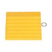 Rubber Wheel Chock with Eye Bolt 9 In. Yellow