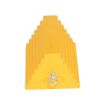 Rubber Wheel Chock with Eye Bolt 9 In. Yellow