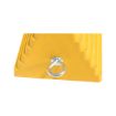Rubber Wheel Chock with Eye Bolt 9 In. Yellow