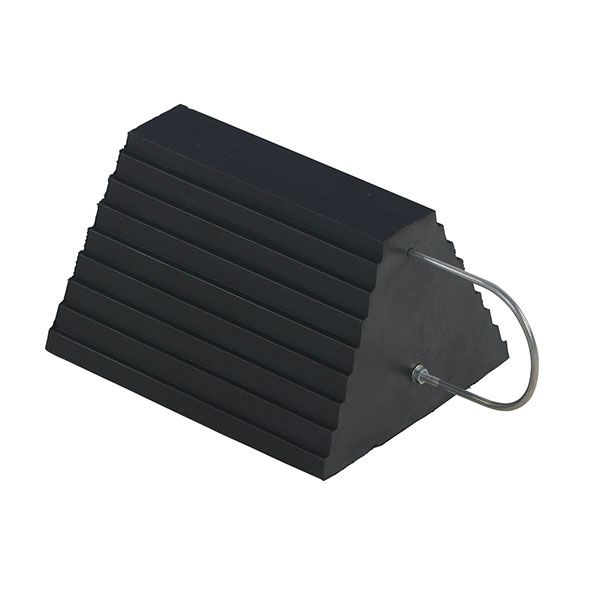Rubber Wheel Chock w "U" Handle 9"