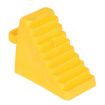 Polyethylene Wheel Chock 8-1/2 In. x 4 In. x 5-7/8 In. 7,000 Lb. Capacity Yellow