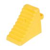 Polyethylene Wheel Chock 8-1/2 In. x 4 In. x 5-7/8 In. 7,000 Lb. Capacity Yellow