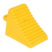 Polyethylene Wheel Chock 5-1/2 In. x 12 In. x 17-1/2 In. 7,000 Lb. Capacity Yellow