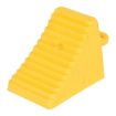 Polyethylene Wheel Chock 5-1/2 In. x 12 In. x 17-1/2 In. 7,000 Lb. Capacity Yellow