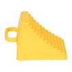 Polyethylene Wheel Chock 5-1/2 In. x 12 In. x 17-1/2 In. 7,000 Lb. Capacity Yellow