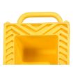 Polyethylene Wheel Chock 5-1/2 In. x 12 In. x 17-1/2 In. 7,000 Lb. Capacity Yellow