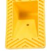 Polyethylene Wheel Chock 5-1/2 In. x 12 In. x 17-1/2 In. 7,000 Lb. Capacity Yellow