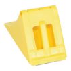Plastic Large Wheel Chock 18-1/2 In. x 7-1/4 In. x 9 In. Yellow