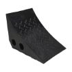 Recycled Polypropylene Plastic Wheel Chock 10-1/4 In. x 7-1/2 In. x 7-1/2 In. Black