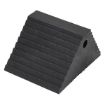 Recycled Plastic Dual Slope Wheel Chock 10-11/16 In. x 9-1/4 In. x 6 In. Black