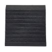 Recycled Plastic Dual Slope Wheel Chock 10-11/16 In. x 9-1/4 In. x 6 In. Black