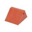 Recycled Plastic Dual Slope Wheel Chock 10-11/16 In. x 9-1/4 In. x 6 In. Orange