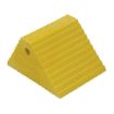 Recycled Plastic Dual Slope Wheel Chock 10-11/16 In. x 9-1/4 In. x 6 In. Yellow