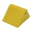 Recycled Plastic Dual Slope Wheel Chock 10-11/16 In. x 9-1/4 In. x 6 In. Yellow
