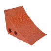 Recycled Polypropylene Plastic Wheel Chock 10-1/4 In. x 7-1/2 In. x 7-1/2 In. Orange