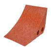 Recycled Polypropylene Plastic Wheel Chock 10-1/4 In. x 7-1/2 In. x 7-1/2 In. Orange