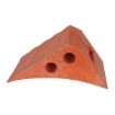 Recycled Polypropylene Plastic Wheel Chock 10-1/4 In. x 7-1/2 In. x 7-1/2 In. Orange