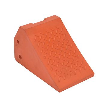 Wheel Chock Plastic Coated Foam Filled, P/N: URWC-35 Wheel Chock Plastic Coated Foam Filled