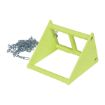 Steel Wheel Chock 10.5 Fluorescent Yl